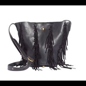Madewell Monterey Fringe Bucket Cross Body Bag
